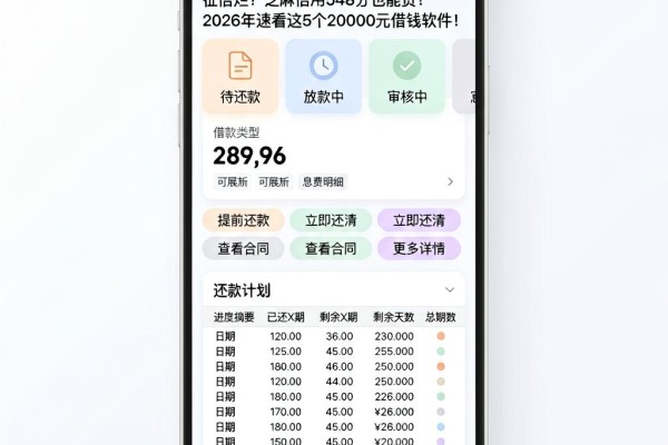 征信黑、征信不好、征信烂?芝麻信用548分也能贷!2026年速看这5个20000元借钱软件