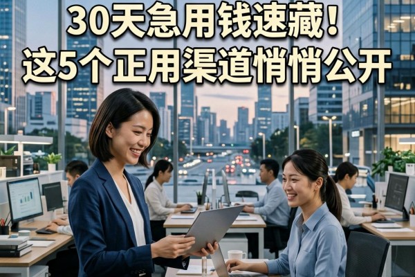 不看征信短期借款平台30天急用钱速藏!这5个正规渠道悄悄公开