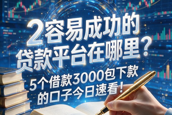 最容易成功的贷款平台在哪里？这5个借款3000包下款的口子今日速看！