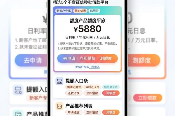 征信花了也能下款的口子盘点!精选5个不查征信秒批借款平台