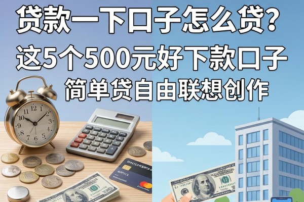 2026超实用借款攻略！贷款一下口子怎么贷？这5个500元好下款口子简单贷