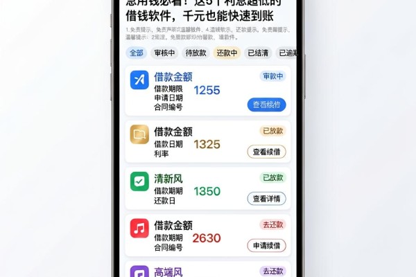 急用钱必看!这5个利息超低的借钱软件,千元也能快速到账