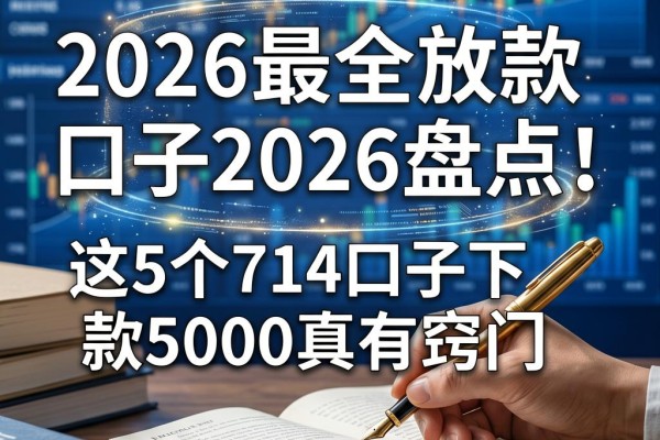 2026最全放款的口子2026盘点!这5个714口子下款5000真有窍门