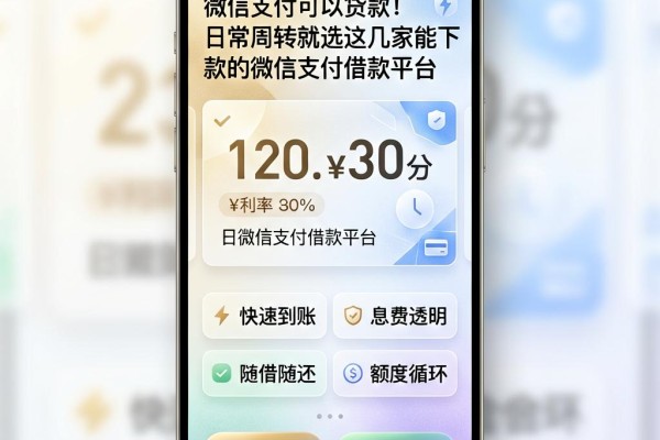 微信支付可以贷款！日常周转就选这几家能下款的微信支付借款平台