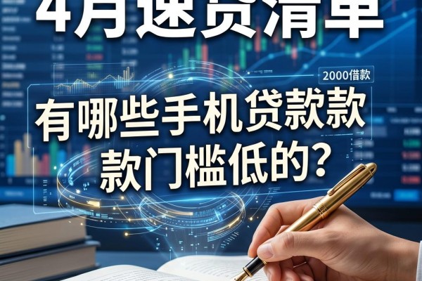 4月速贷清单:有哪些手机贷款门槛低的?这5个2000借款低门槛口子值得长期用