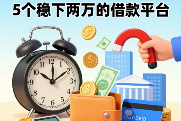 秒下两万网贷口子别乱找!2026年亲测这5个稳下两万的借款平台,用着太舒心了
