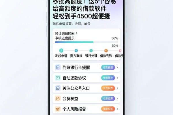 秒批高额度!这5个容易给高额度的借款软件,轻松到手4500超便捷