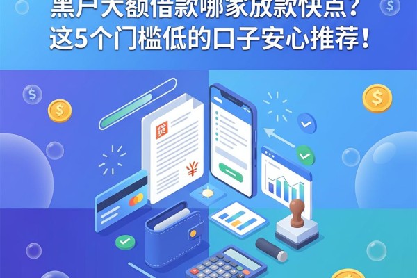 急用钱必看!黑户大额借款哪家放款快点?这5个门槛低的口子安心推荐