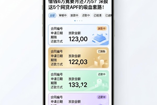 借钱6万竟要月还7万5？深扒这5个网贷APP的吸血套路！