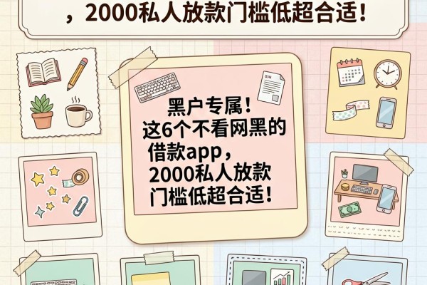 黑户专属！这6个不看网黑的借款app，2000私人放款门槛低超合适