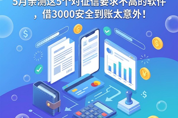黑户手机上哪借钱比较快呢？5月亲测这5个对征信要求不高的软件，借3000安全到账太意外！