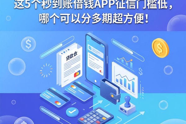 分期还款首选!这5个秒到账借钱APP征信门槛低,哪个可以分多期超方便