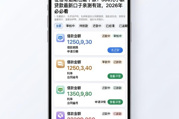 征信有逾期也能下款!500元小额贷款最新口子亲测有效,2026年必看