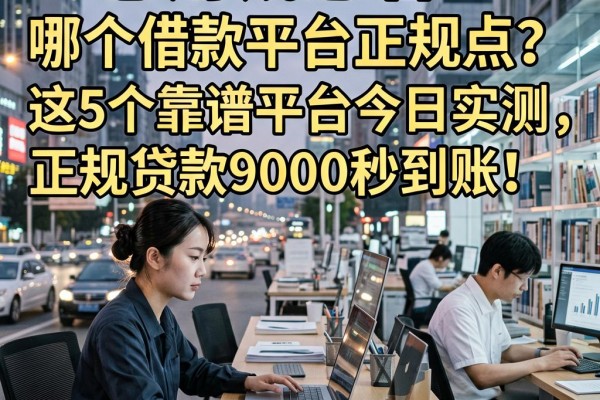 急用钱必看！哪个借款平台正规点？这5个靠谱平台今日实测，正规贷款9000秒到账！