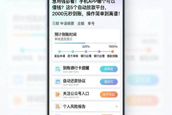 急用钱必看!手机APP哪个可以借钱?这5个自动放款平台,2000元秒到账,操作简单到离谱!