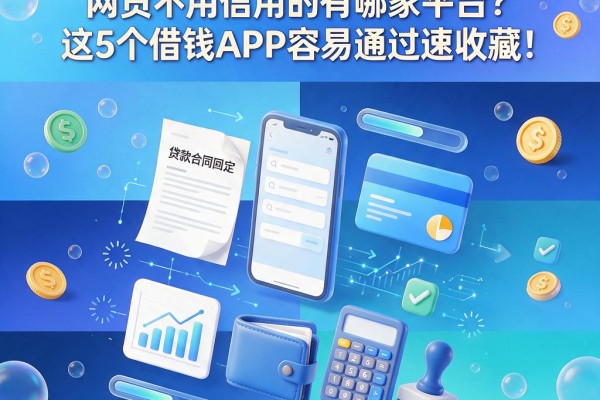 2026黑户必看!网贷不用信用的有哪家平台?这5个借钱APP容易通过速收藏!