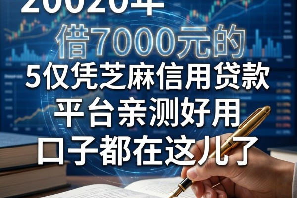 5个仅凭芝麻信用贷款的平台亲测好用,借7000元的口子都在这儿了