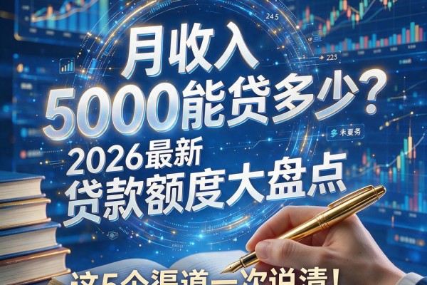 月收入5000能贷多少？2026最新贷款额度大盘点，这5个渠道一次说清！