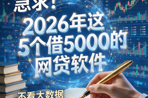 急求!2026年这5个借5000的网贷软件,不看大数据和征信,极其实用