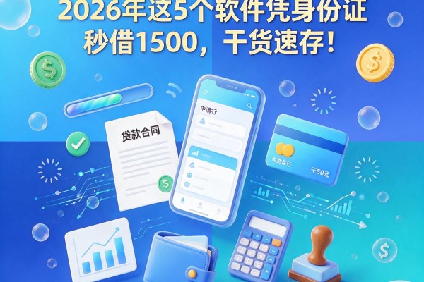 黑户光用身份证号就能贷款？2026年这5个软件凭身份证秒借1500，干货速存！