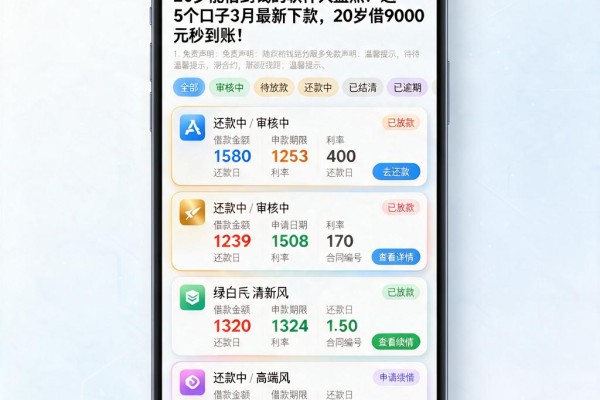 20岁能借到钱的软件大盘点！这5个口子3月最新下款，20岁借9000元秒到账！