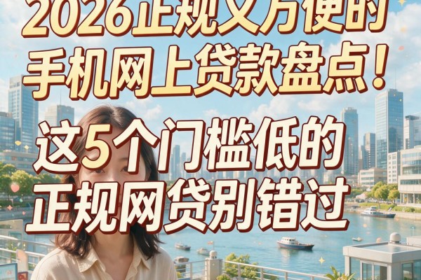 2026正规又方便的手机网上贷款盘点！这5个门槛低的正规网贷别错过