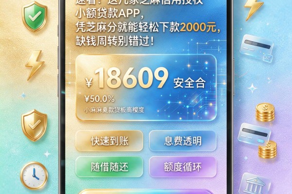 速看！这几家芝麻信用授权小额贷款APP，凭芝麻分就能轻松下款2000元，缺钱周转别错过！