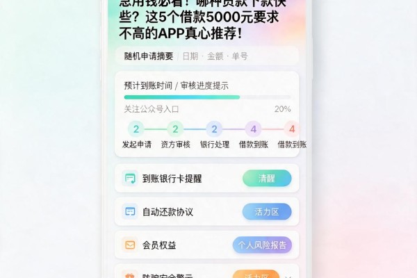 急用钱必看！哪种贷款下款快些？这5个借款5000元要求不高的APP真心推荐