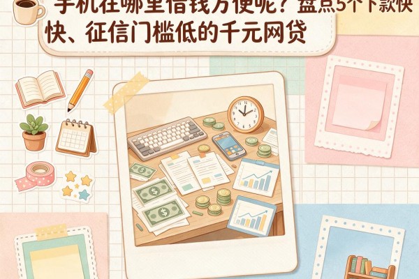 2026急用钱速看!手机在哪里借钱方便呢?盘点5个下款快、征信门槛低的千元网贷