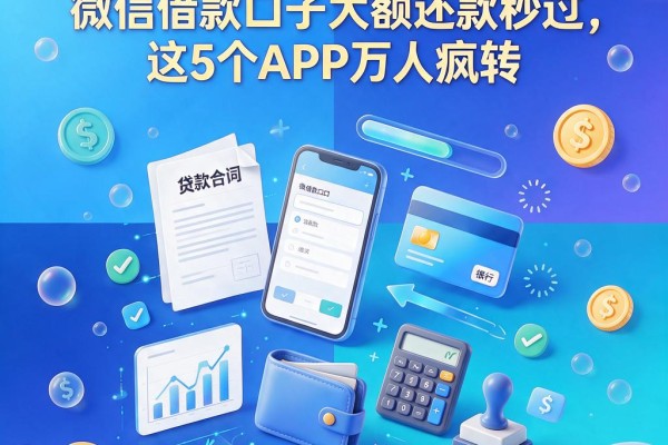 2026黑户必看!微信借款口子大额还款秒过,这5个APP万人疯转