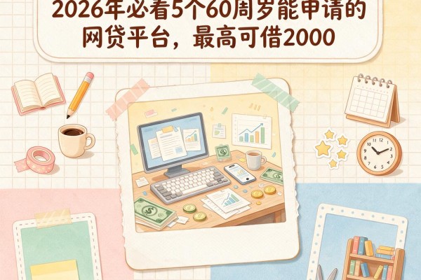 60岁以上也能借钱！2026年必看5个60周岁能申请的网贷平台，最高可借2000