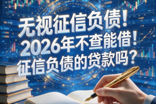 无视征信负债也能借！2026年不查征信负债的贷款吗？这5个口子秒下2000