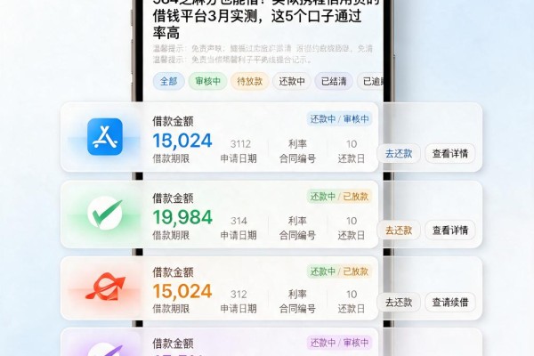 584芝麻分也能借！类似携程信用贷的借钱平台3月实测，这5个口子通过率高