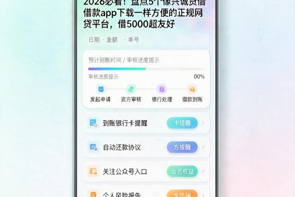 2026必看!盘点5个像兴诚贷借款app下载一样方便的正规网贷平台,借5000超友好