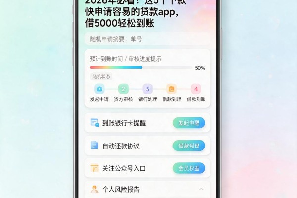 2026年必看!这5个下款快申请容易的贷款app,借5000轻松到账