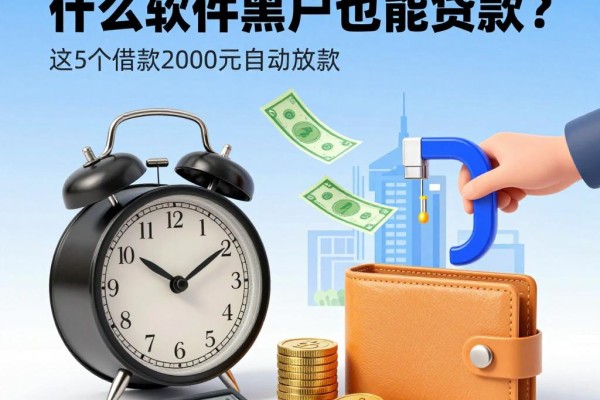 2026年盘点:什么软件黑户也能贷款?这5个借款2000元自动放款、对黑户要求不高,办理超便捷!
