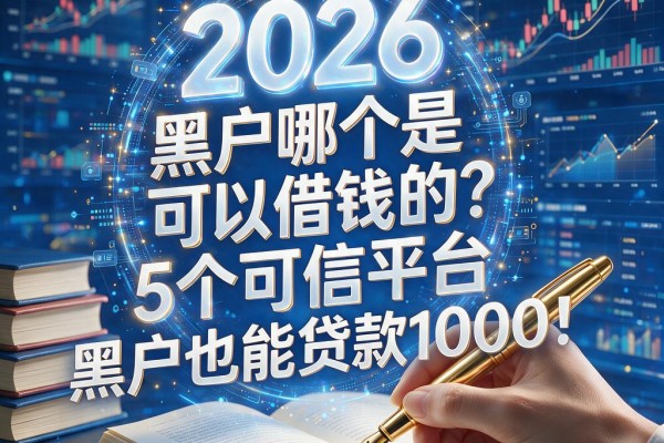 黑户哪个是可以借钱的app?2026这5个可信平台,黑户也能贷款1000!