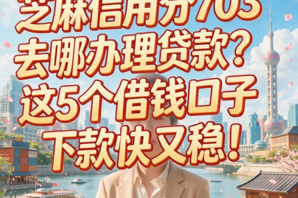 芝麻信用分703去哪办理贷款？这5个借钱口子下款快又稳！