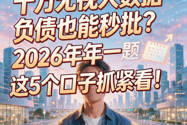 十万无视大数据负债也能秒批?2026年这5个口子抓紧看!