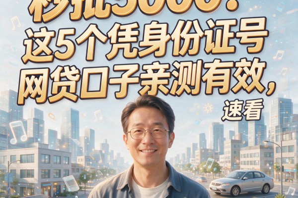 秒批5000!这5个凭身份证号网贷口子亲测有效,速看