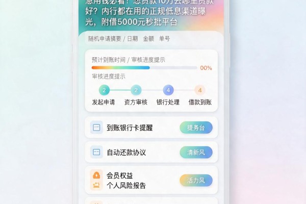急用钱必看!想贷款10万去哪里贷款好?内行都在用的正规低息渠道曝光,附借5000元秒批平台