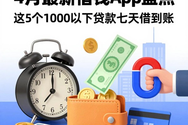 黑户必看!4月最新借钱App盘点,这5个1000以下贷款七天借到账