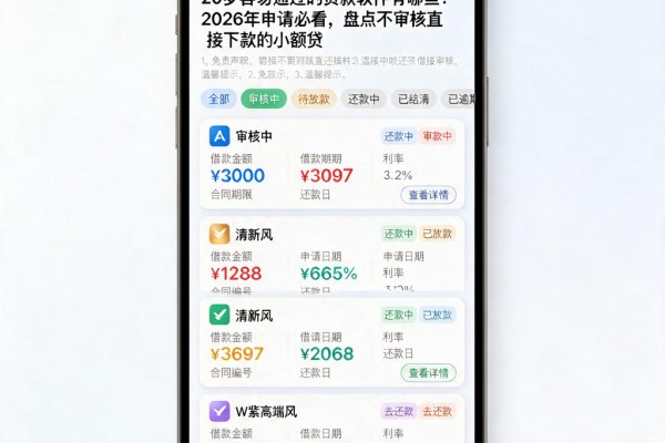 20岁容易通过的贷款软件有哪些？2026年申请必看，盘点不审核直接下款的小额贷