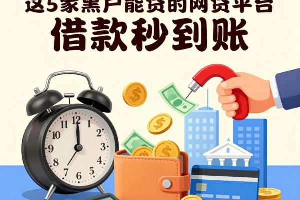 2026黑户必看!这5家黑户能贷的网贷平台,借款秒到账!