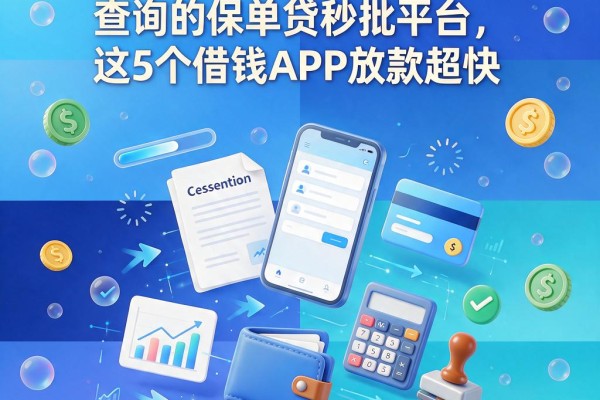 黑户必看!2026无视征信查询的保单贷秒批平台,这5个借钱APP放款超快