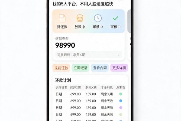 急用钱必看!2026年一个手机号就能借钱的5大平台,不用人脸速度超快