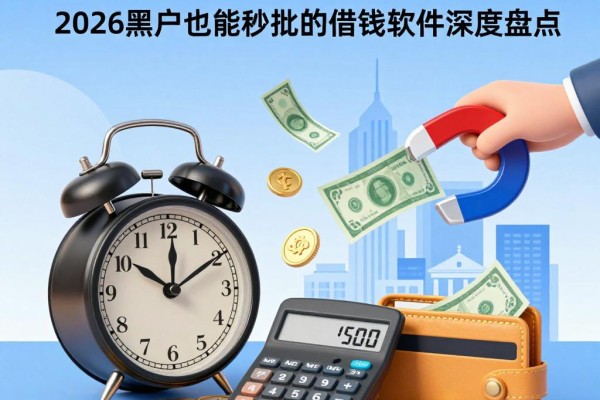 芝麻分5000元网贷必下款?2026黑户也能秒批的借钱软件深度盘点