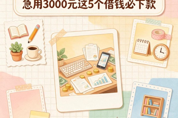2026无视黑白下款口子实测!急用3000元这5个借钱必下款