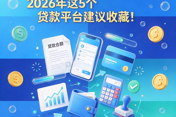 不看征信大数据也能借！2026年这5个贷款平台建议收藏