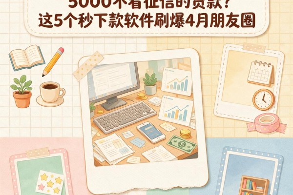急用钱速看!什么平台能借5000不看征信的贷款?这5个秒下款软件刷爆4月朋友圈